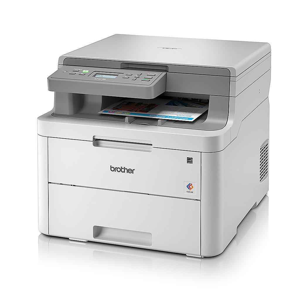 Brother DCP-L3510CDW Farblaser-Multifunktionsdrucker Scanner Kopierer WLAN