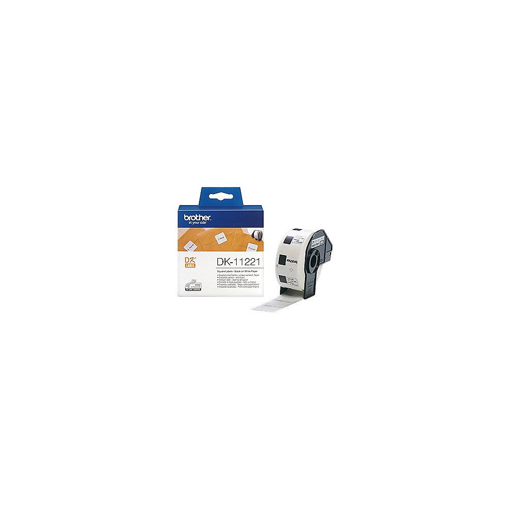 Brother DK11221 Quadratische Etiketten (Papier) - 23 x 23 mm