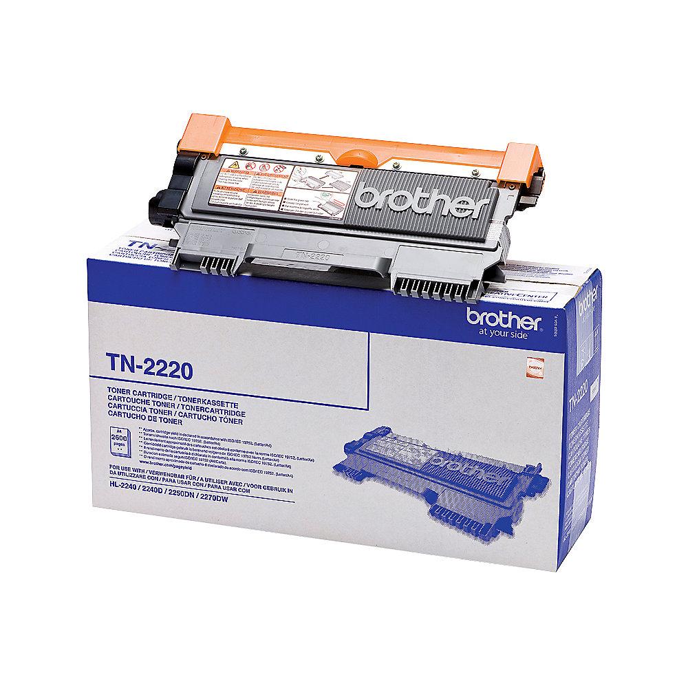 Brother TN-2220 Original Jumbo-Toner Schwarz für ca. 2.600 Seiten