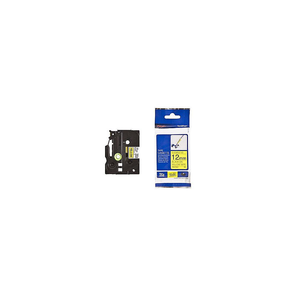 Brother TZe-FX631 Flexi-Tape - schwarz auf gelb - 12mm x 8m für P-Touch