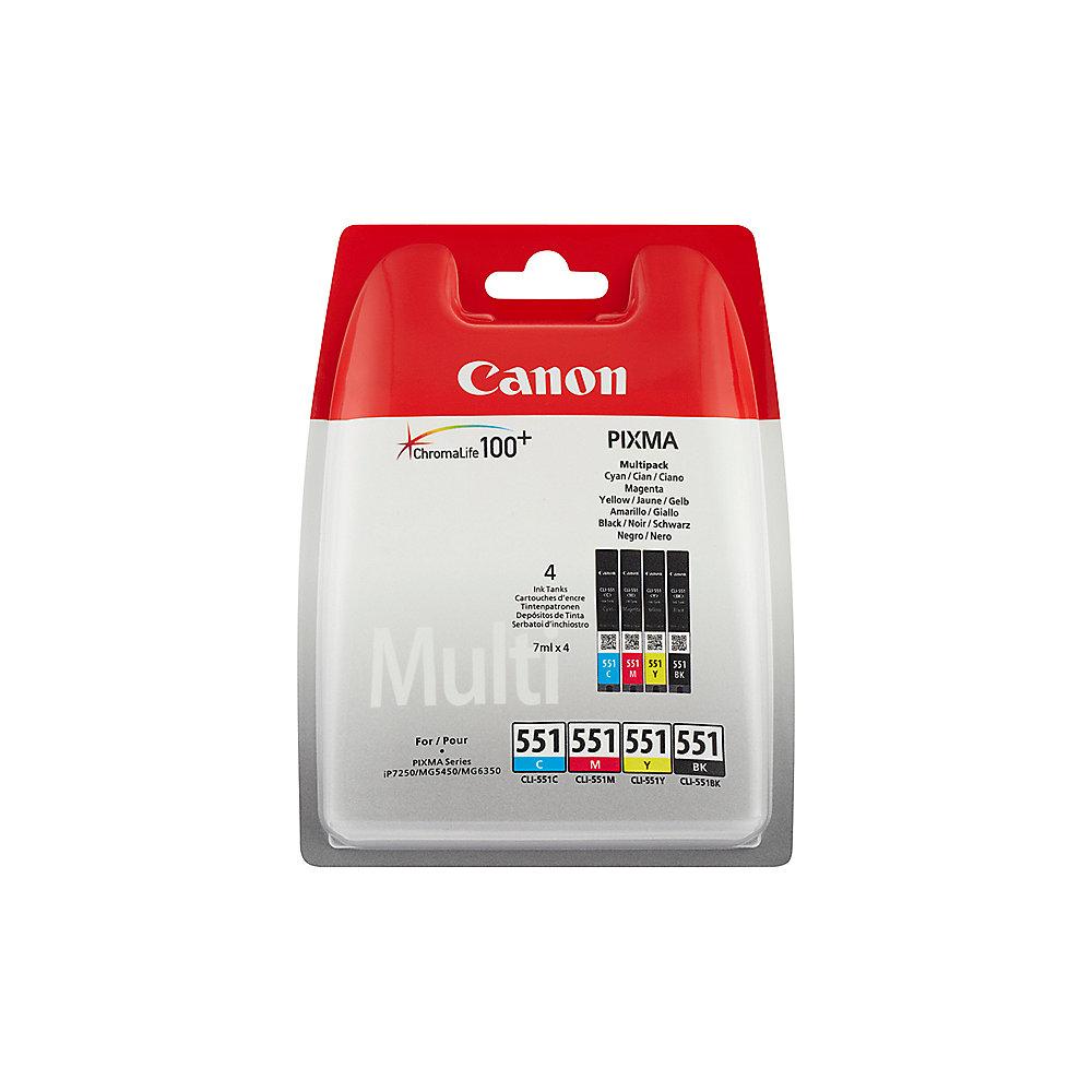 Canon CLI-551 Druckerpatronen Multipack Cyan Magenta Gelb Schwarz 6509B009