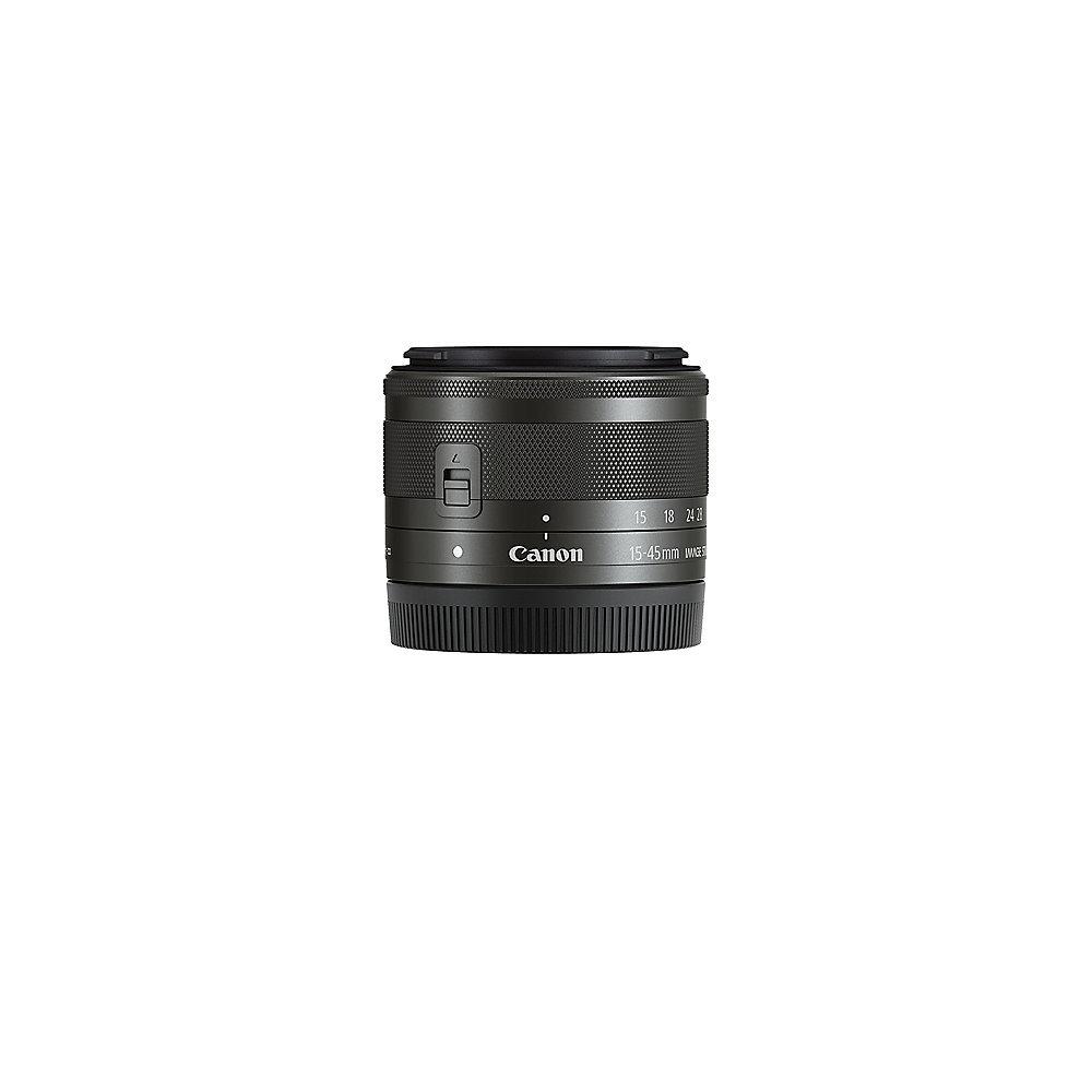 Canon EF-M 15-45mm f/3.5-6.3 IS STM Weitwinkel Zoom Objektiv schwarz