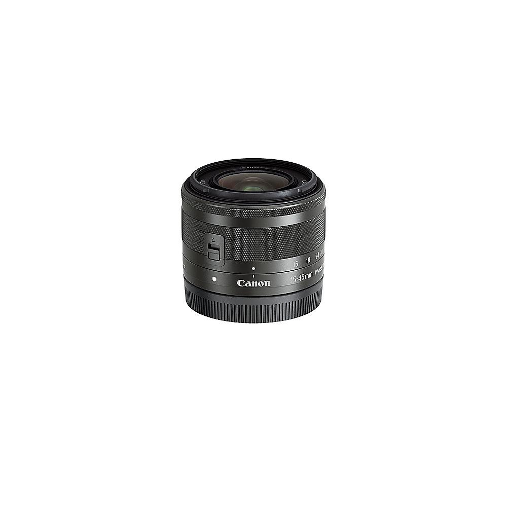 Canon EF-M 15-45mm f/3.5-6.3 IS STM Weitwinkel Zoom Objektiv schwarz