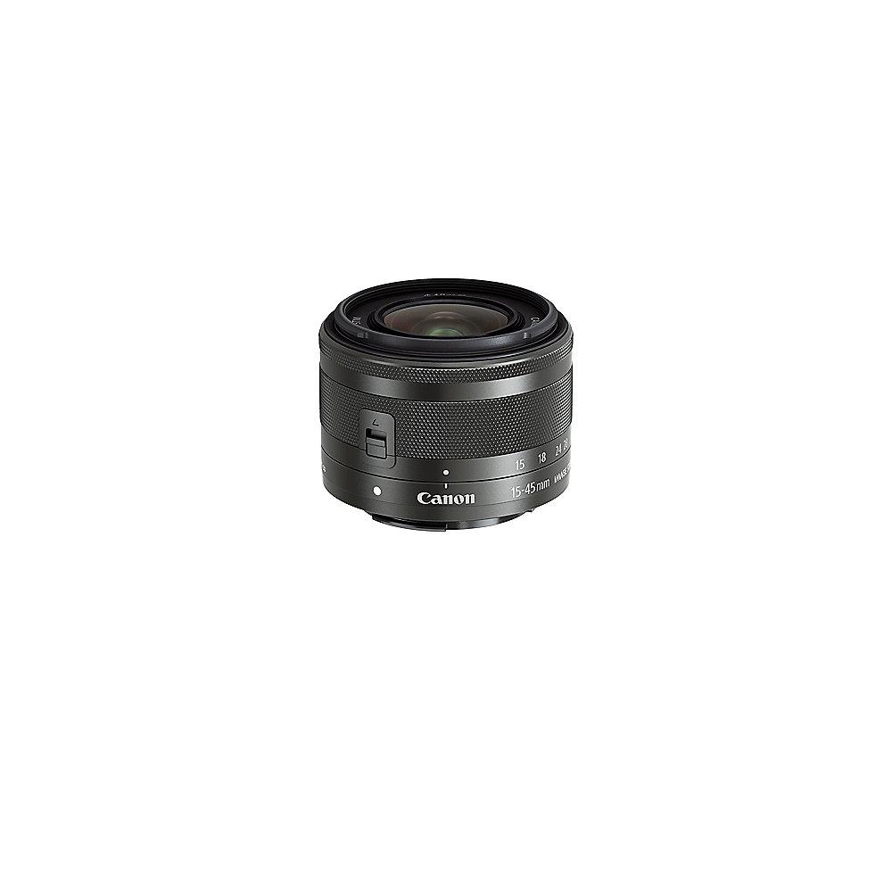 Canon EF-M 15-45mm f/3.5-6.3 IS STM Weitwinkel Zoom Objektiv schwarz