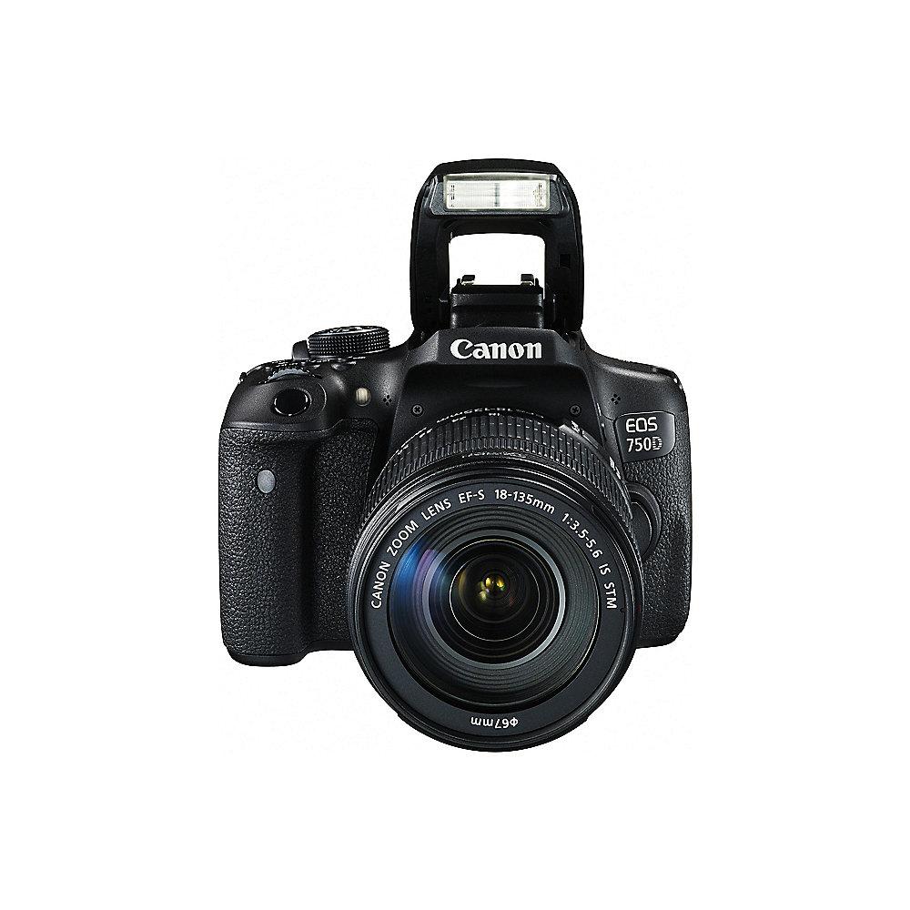 Canon EOS 750D Kit 18-135mm IS STM Spiegelreflexkamera, Canon, EOS, 750D, Kit, 18-135mm, IS, STM, Spiegelreflexkamera