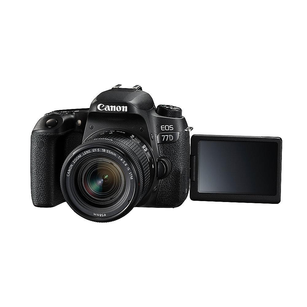 Canon EOS 77D Kit 18-55mm IS STM Spiegelreflexkamera, Canon, EOS, 77D, Kit, 18-55mm, IS, STM, Spiegelreflexkamera