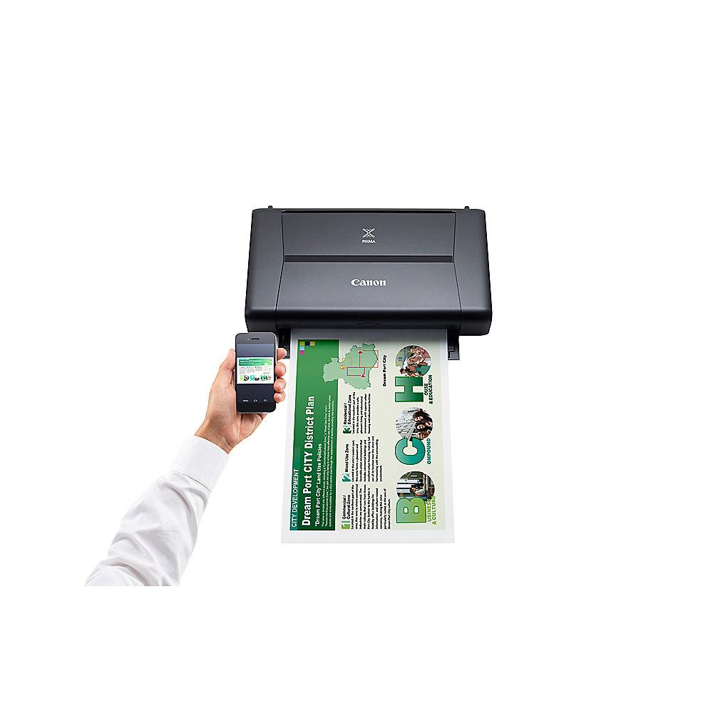 Canon PIXMA iP110 mobiler Tintenstrahldrucker ohne Akku