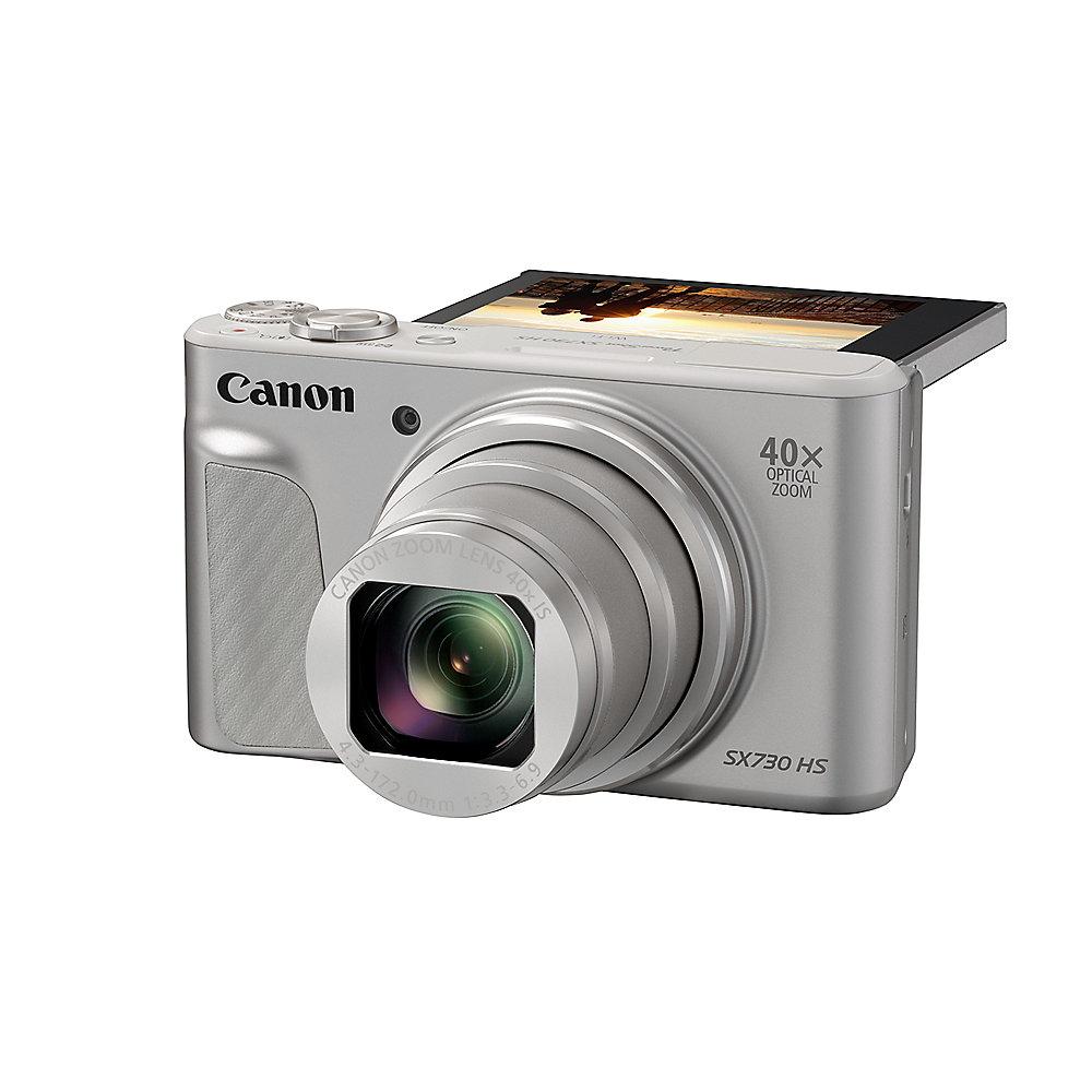 Canon PowerShot SX730 HS Digitalkamera silber, Canon, PowerShot, SX730, HS, Digitalkamera, silber