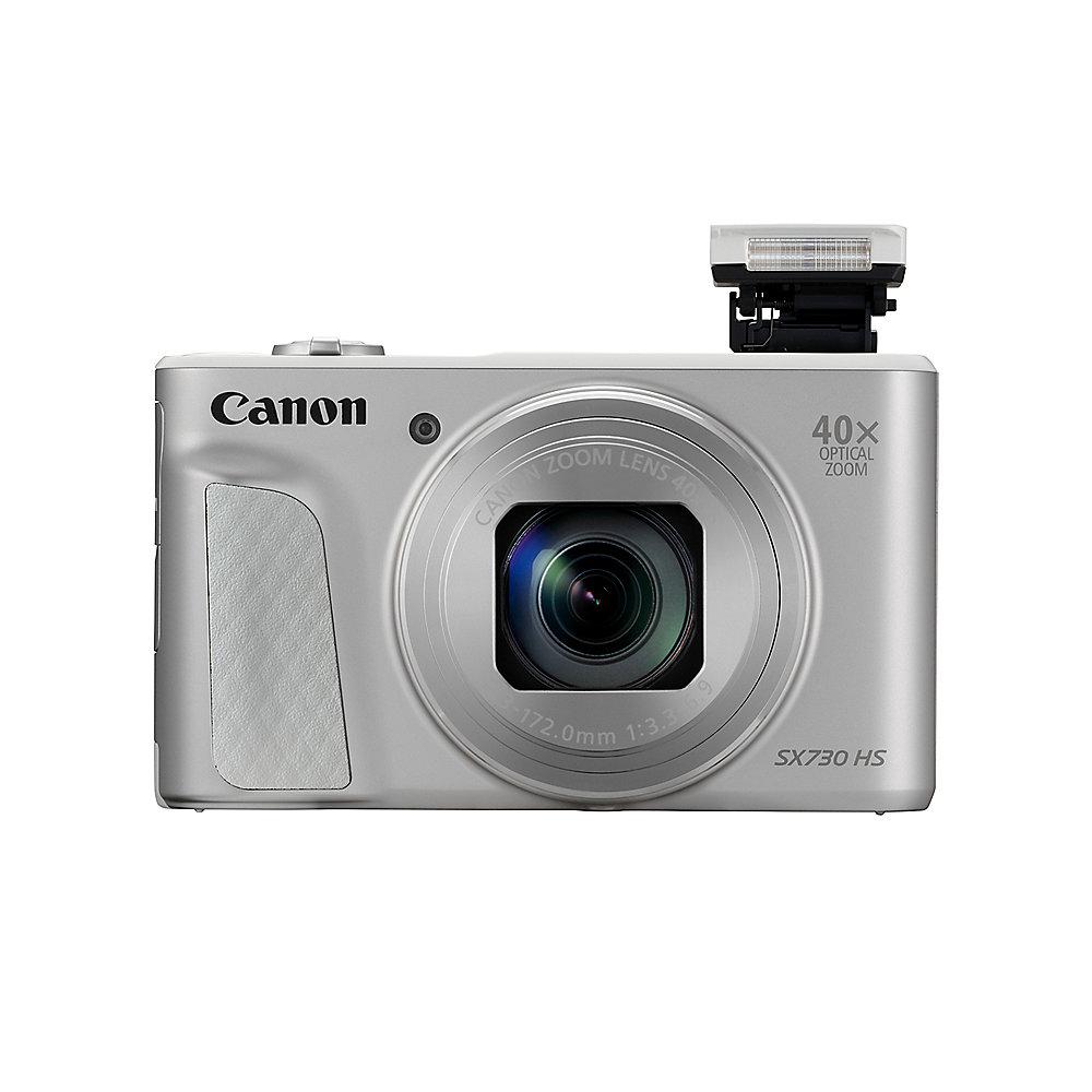 Canon PowerShot SX730 HS Digitalkamera silber, Canon, PowerShot, SX730, HS, Digitalkamera, silber