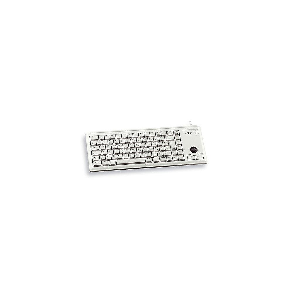 Cherry G84-4400 Ultraslim Tastatur USB hellgrau US Layout