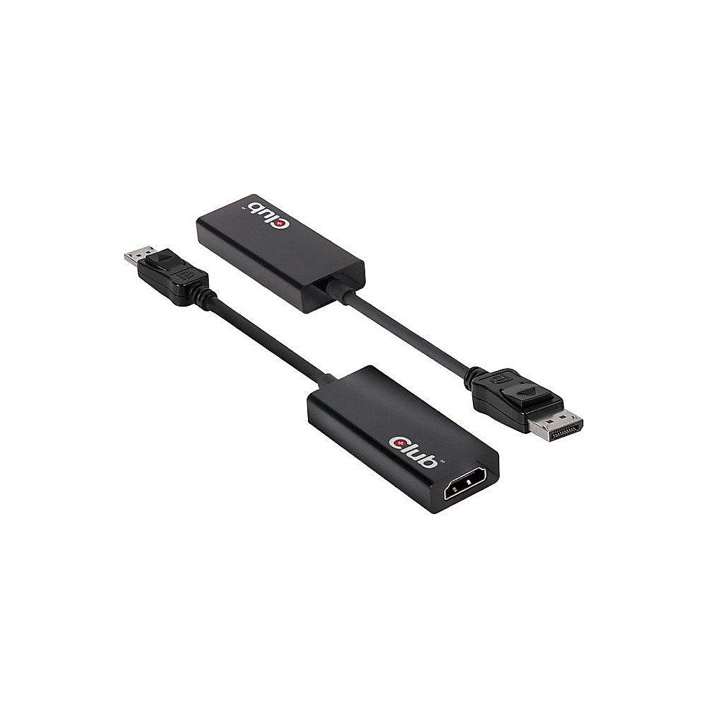 Club 3D DisplayPort Adapter 0,18m DP zu HDMI 2.0 UHD 3D 4K60Hz schwarz CAC-1070