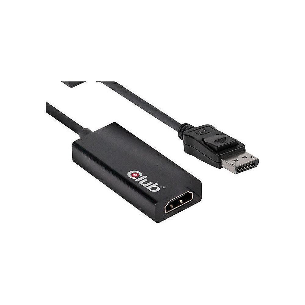 Club 3D DisplayPort Adapter 0,18m DP zu HDMI 2.0 UHD 3D 4K60Hz schwarz CAC-1070