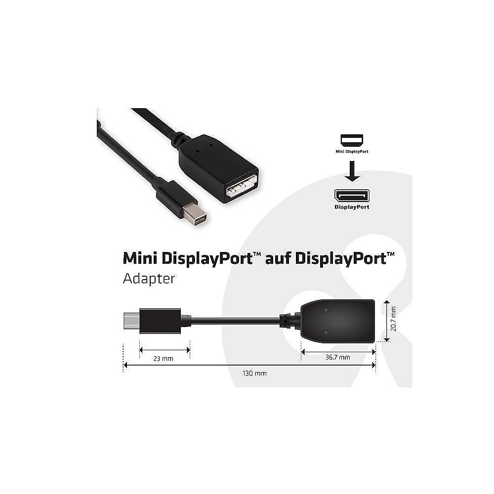 Club 3D DisplayPort Adapterkabel 0,13m mini DP zu DP St./Bu. schwarz CAC-1110