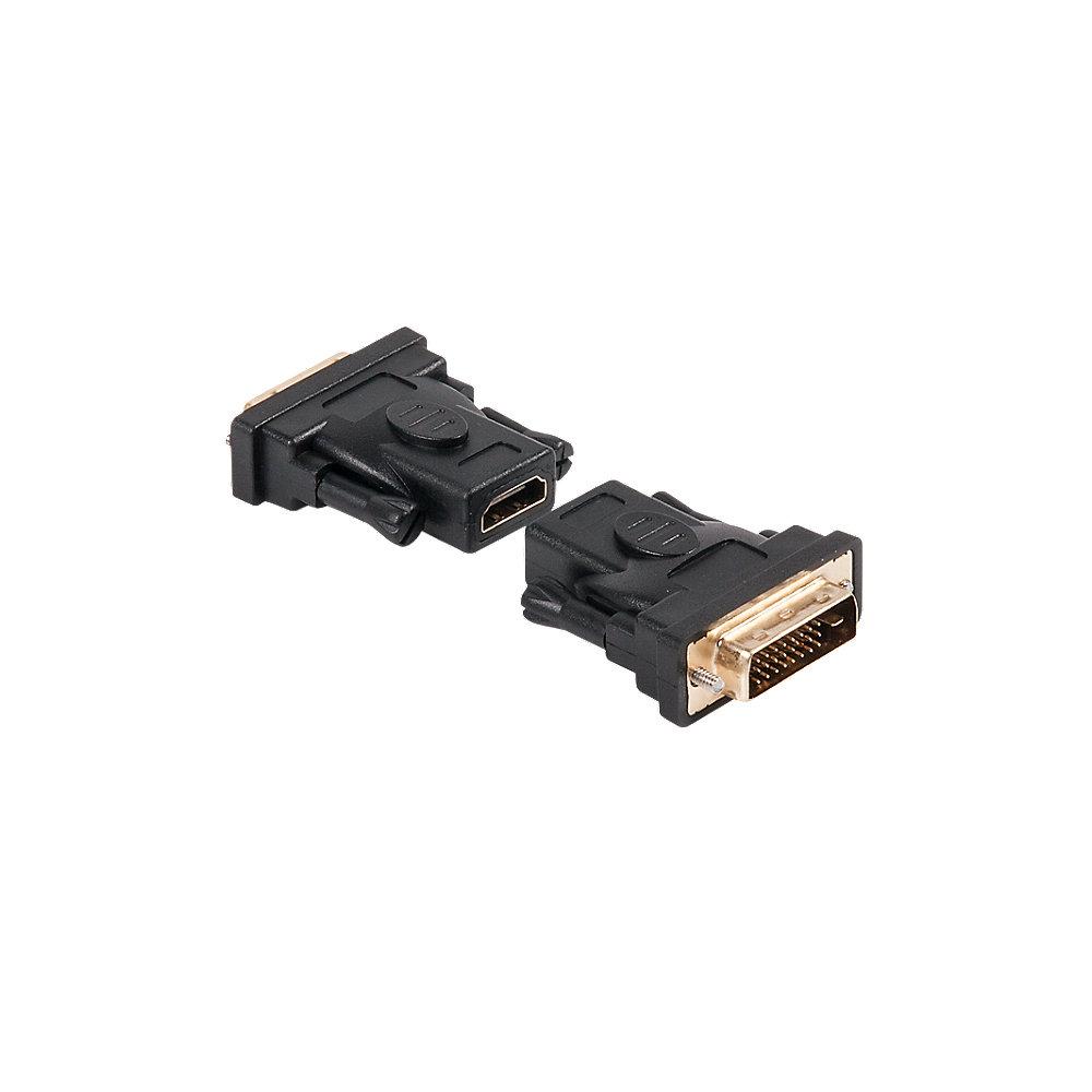 Club 3D DVI Adapter DVI-D zu HDMI passiv St./Bu. schwarz CAA-DMD>HFD3