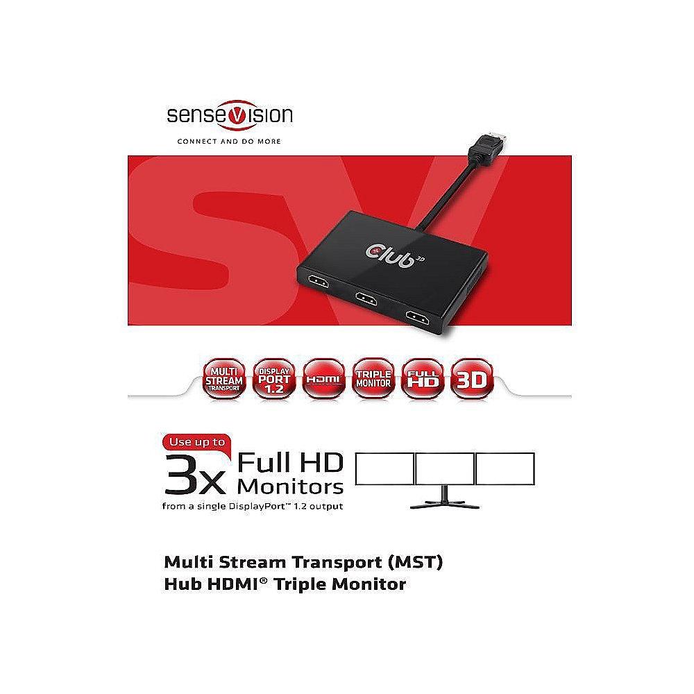 Club 3D MST Hub HDMI 1-3  1x MiniDP Adapter CSV-5300H, Club, 3D, MST, Hub, HDMI, 1-3, 1x, MiniDP, Adapter, CSV-5300H