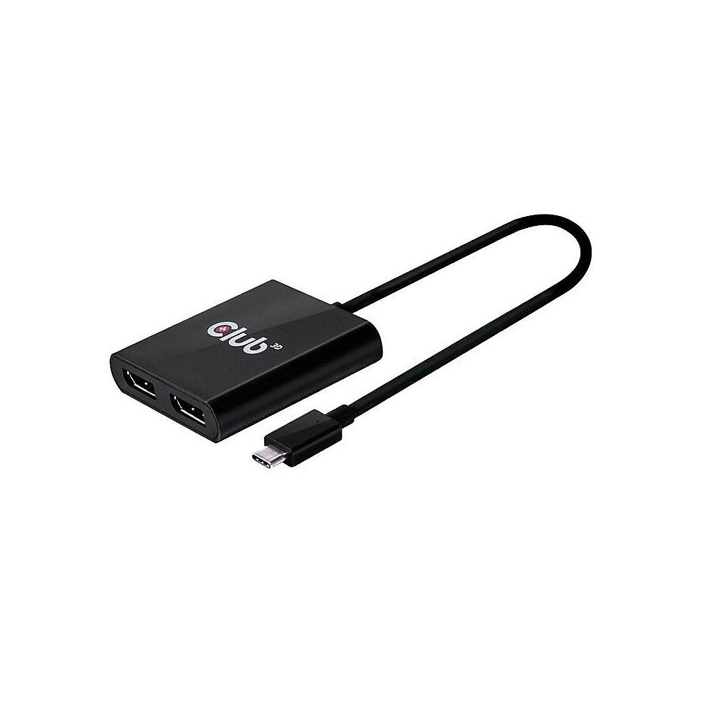 Club 3D MST Hub USB 3.1 Gen1 Typ C auf DisplayPort 1.2 Dual Monitor CSV-1545