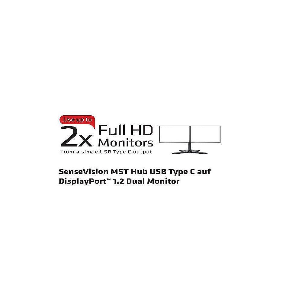 Club 3D MST Hub USB 3.1 Gen1 Typ C auf DisplayPort 1.2 Dual Monitor CSV-1545