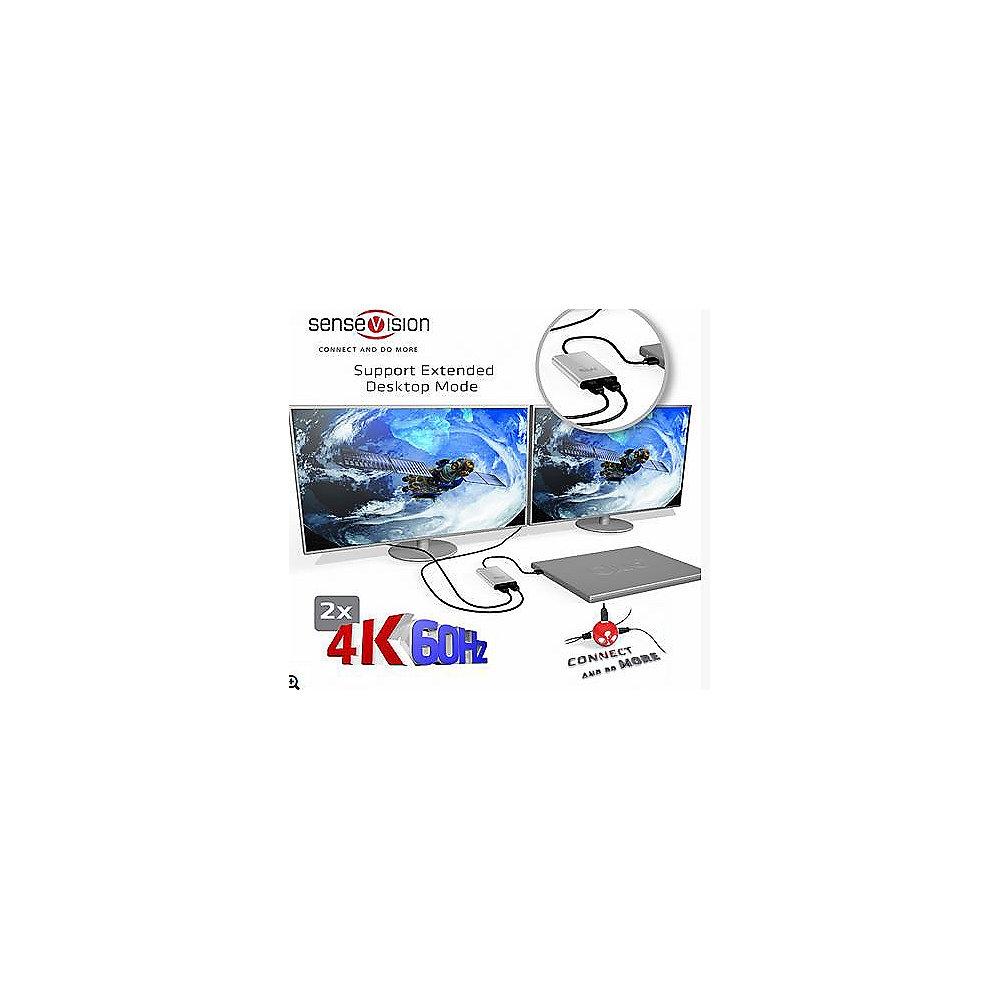 Club 3D SenseVision Thunderbolt 3 auf Dual HDMI Monitor 4K 60Hz Adapter CSV-1574