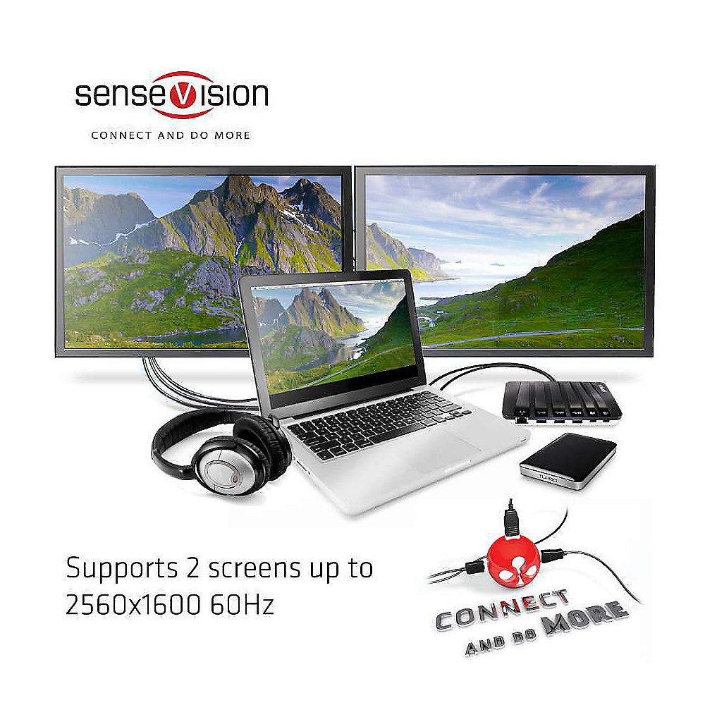 Club 3D SenseVision USB 3.0 MST Hub Docking   Dual Mini DisplayPort CSV-3203
