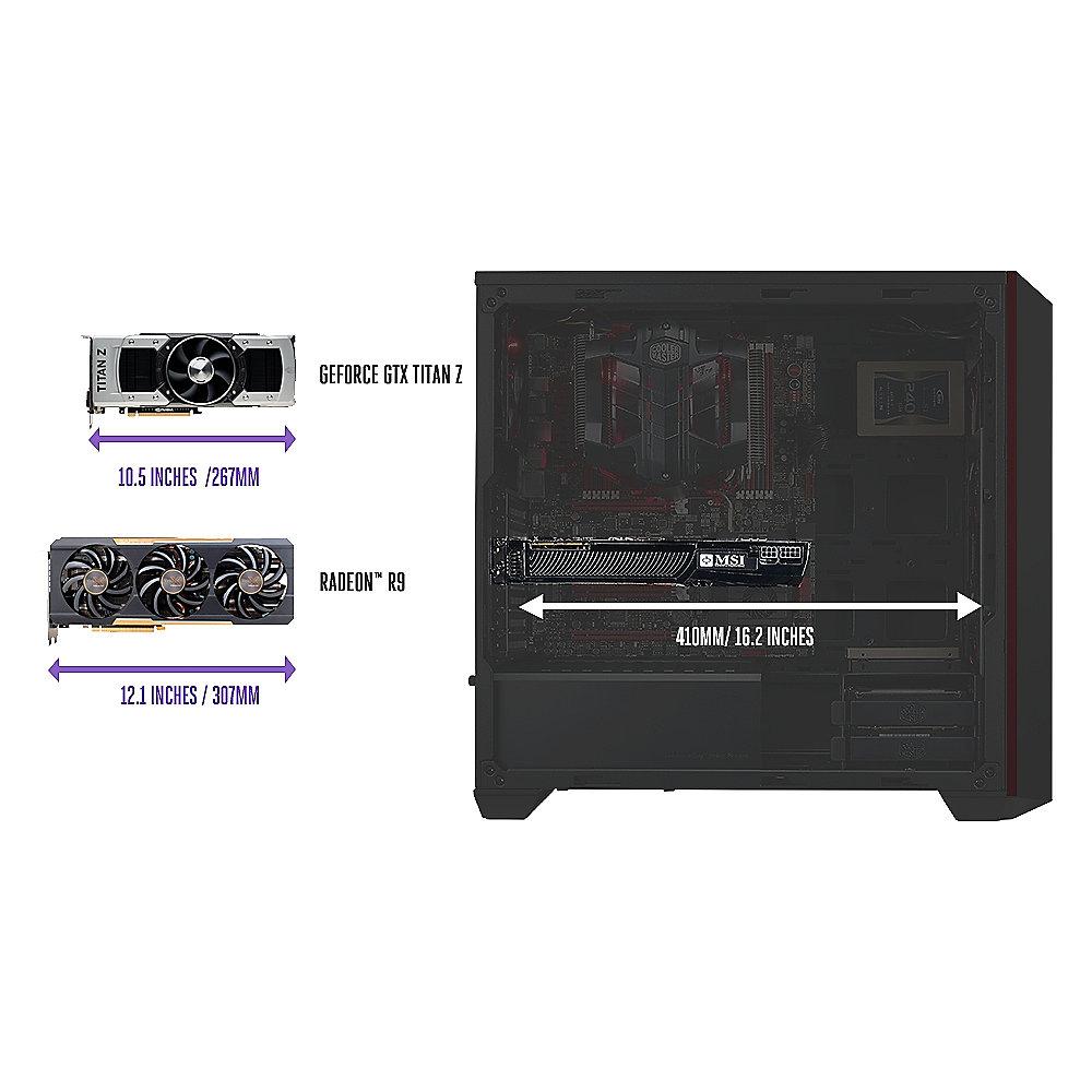 Cooler Master MasterBox 5 MSI Edition Midi Tower ATX Gehäuse USB3.0 schwarz, Cooler, Master, MasterBox, 5, MSI, Edition, Midi, Tower, ATX, Gehäuse, USB3.0, schwarz