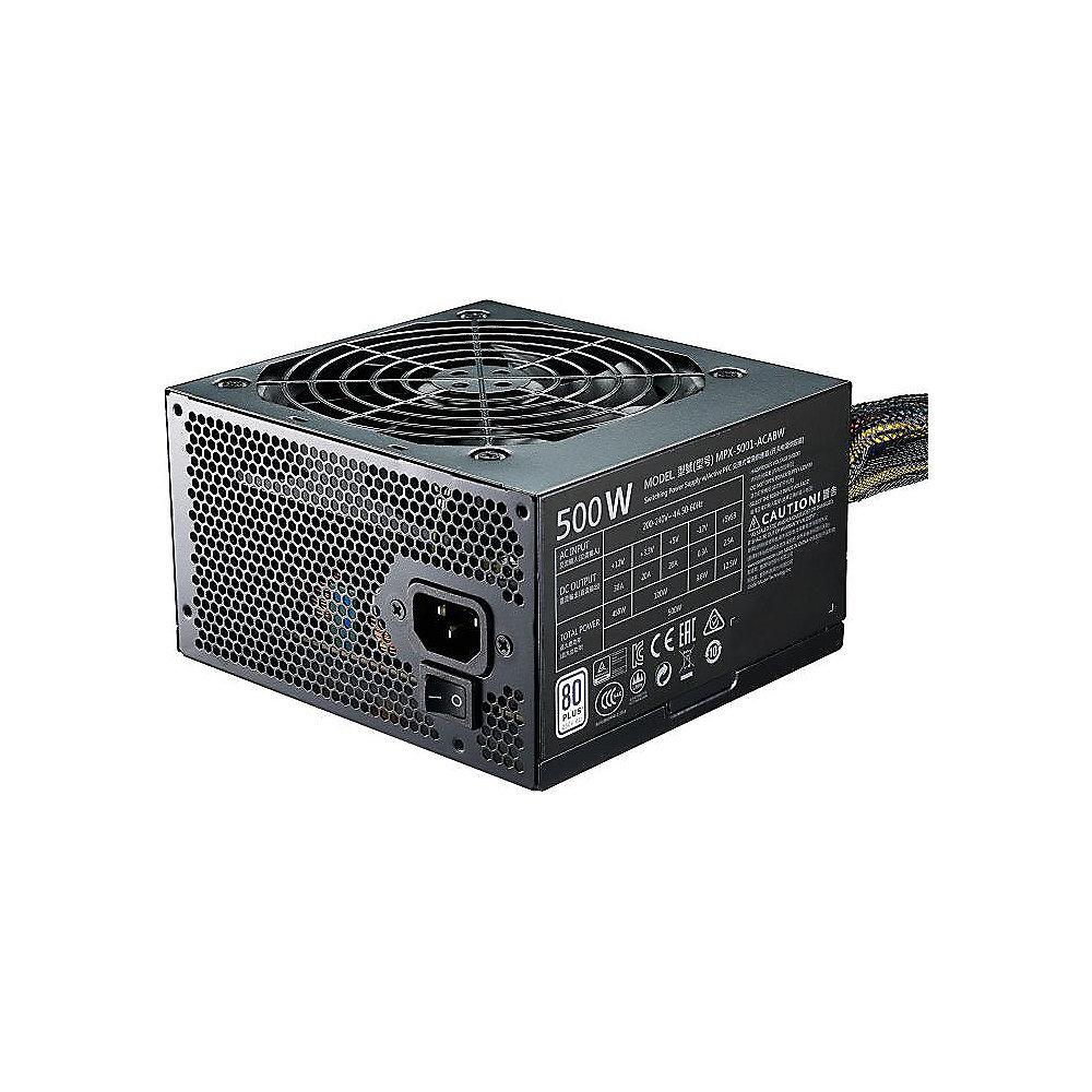 Cooler Master MasterWatt Lite v2 500 Watt Netzteil 80  White 120mm Lüfter, Cooler, Master, MasterWatt, Lite, v2, 500, Watt, Netzteil, 80, White, 120mm, Lüfter