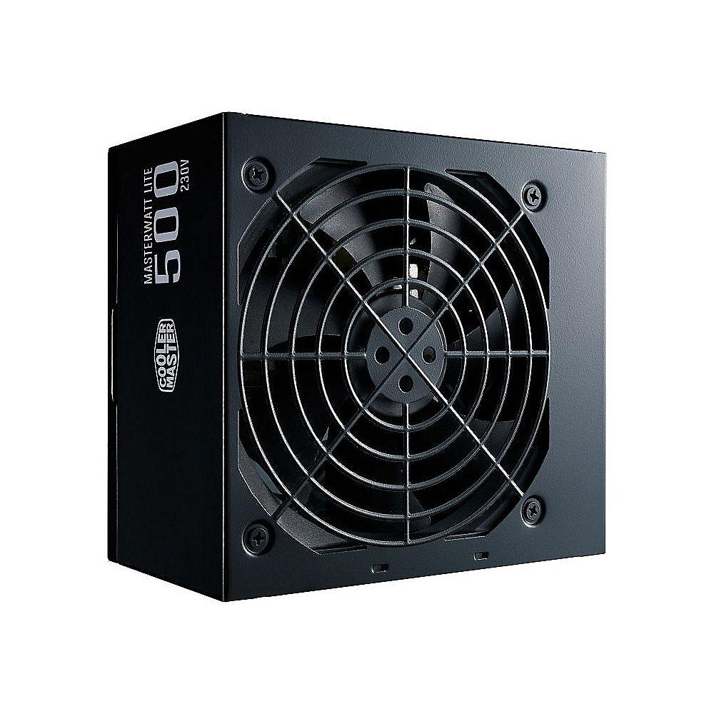 Cooler Master MasterWatt Lite v2 500 Watt Netzteil 80  White 120mm Lüfter, Cooler, Master, MasterWatt, Lite, v2, 500, Watt, Netzteil, 80, White, 120mm, Lüfter