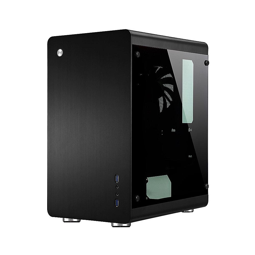 Cooltek Jonsbo RM3 Mini Tower mATX Gehäuse mit Seitenfenster, USB3.0, Schwarz