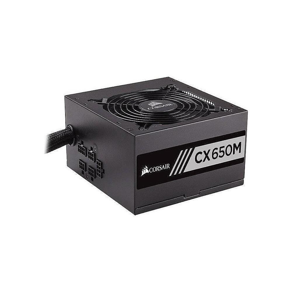 Corsair Builder Series CX650M 650W ATX 2.4 aktiv PFC Netzteil (120mm Lüfter)