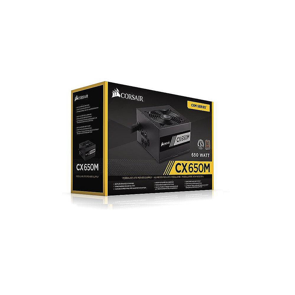 Corsair Builder Series CX650M 650W ATX 2.4 aktiv PFC Netzteil (120mm Lüfter)