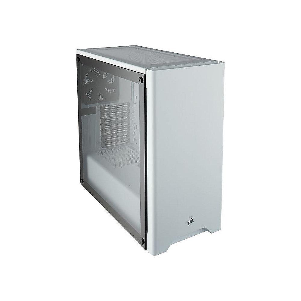 Corsair Carbide 275R White Midi Tower Gaming Gehäuse, mit Acryl Seitenfenster
