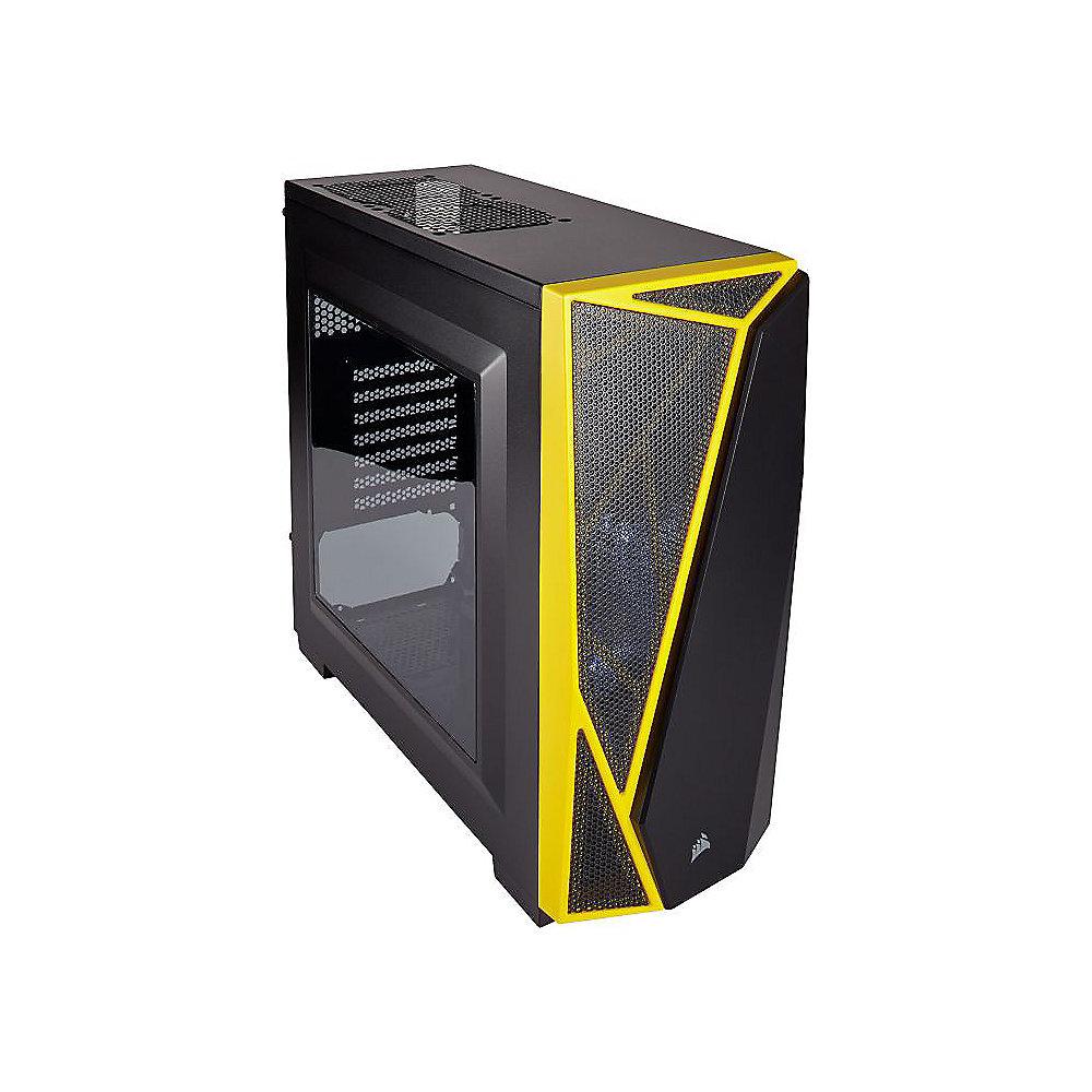 Corsair Carbide SPEC-04 LED Schwarz/Gelb Midi Tower Gaming Gehäuse m. Fenster