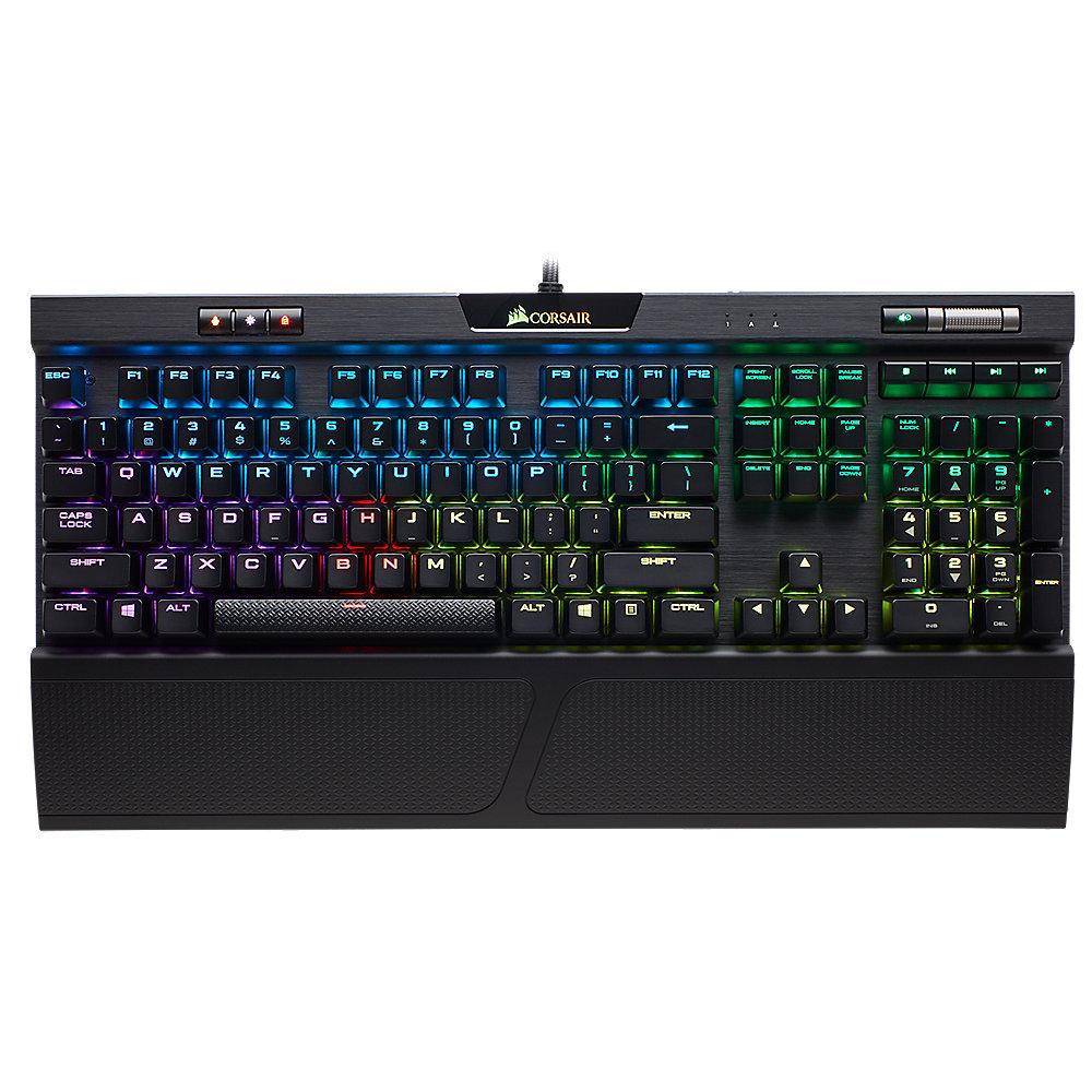 Corsair K70 RGB LED MK.2 mechanische Gaming Tastatur Cherry MX Red schwarz