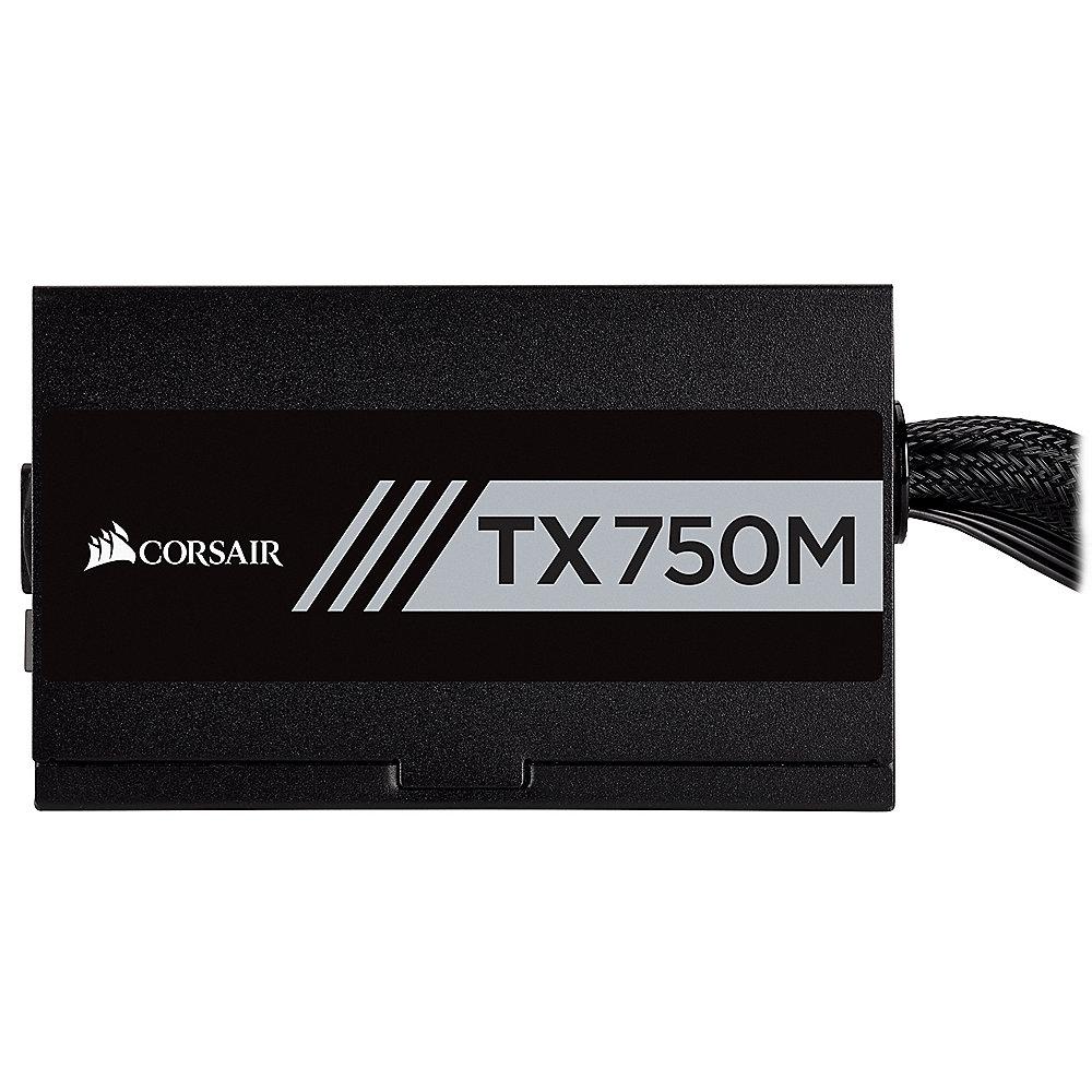 Corsair TX Series TX750M ATX 2.4 EPS 2.92 aktiv PFC Netzteil 80  Gold (modular)