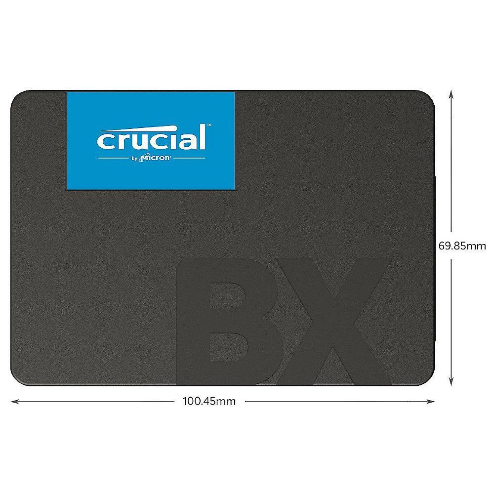 Crucial BX500 SSD 120GB 2.5zoll Micron 3D NAND SATA600 - 7mm, Crucial, BX500, SSD, 120GB, 2.5zoll, Micron, 3D, NAND, SATA600, 7mm