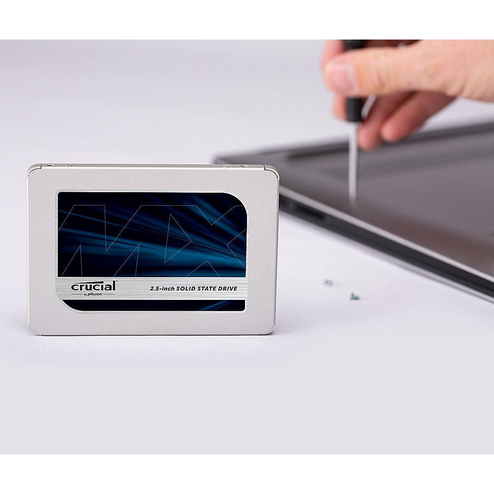 Crucial MX500 SSD 500GB 2.5zoll Micron 3D TLC SATA600 - 7mm