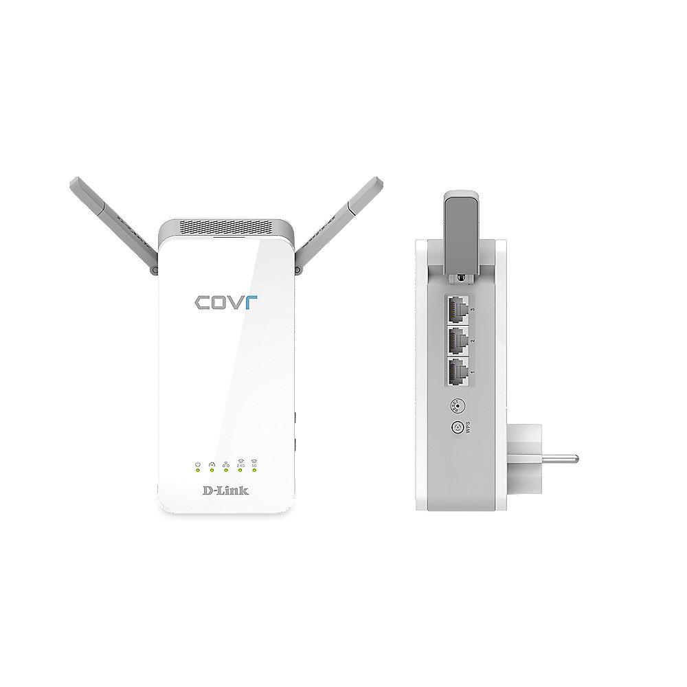 D-Link COVR AC1200 Hybrid Powerline Mesh WLAN-ac Gigabit Kit, D-Link, COVR, AC1200, Hybrid, Powerline, Mesh, WLAN-ac, Gigabit, Kit