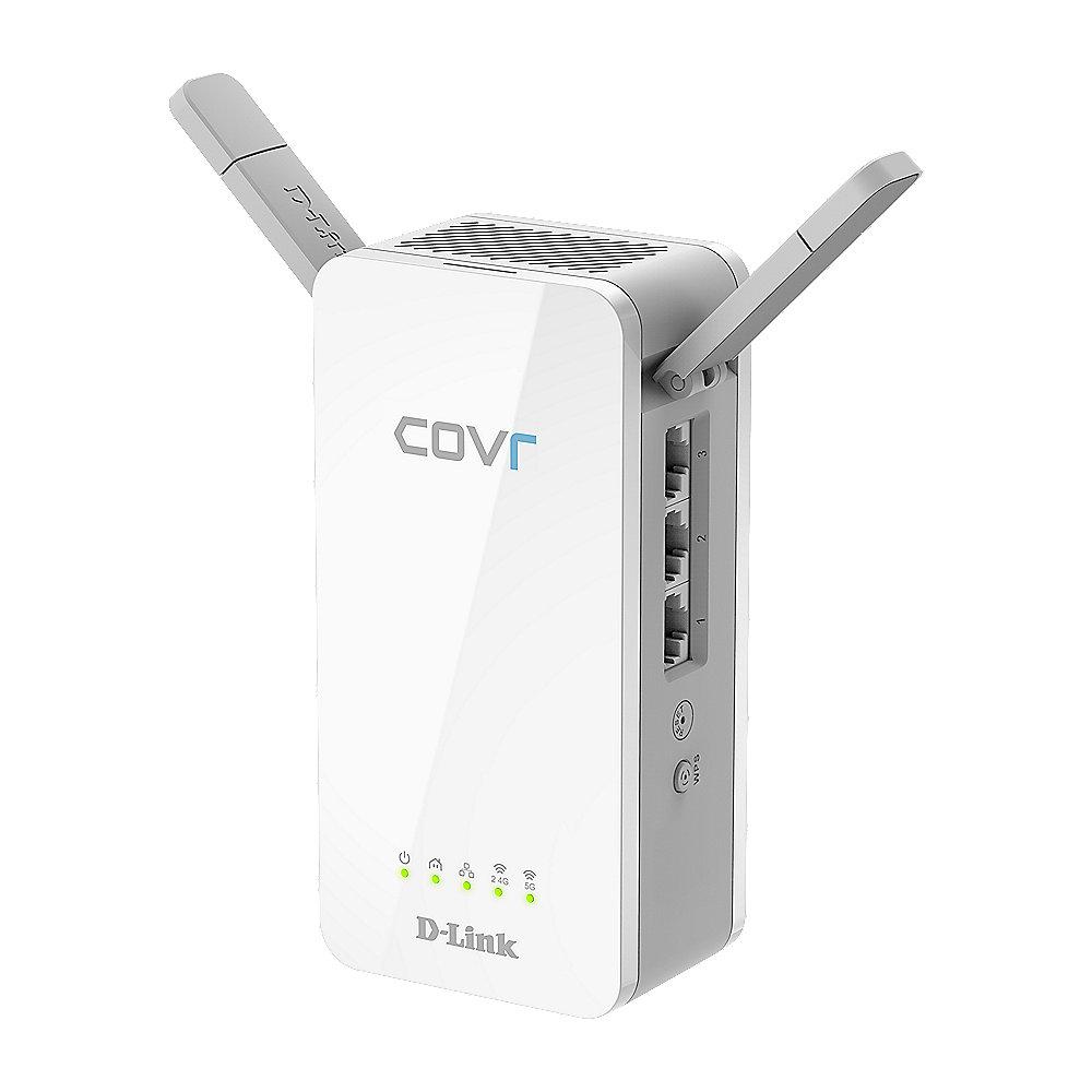 D-Link COVR AC1200 Hybrid Powerline Mesh WLAN-ac Gigabit Kit, D-Link, COVR, AC1200, Hybrid, Powerline, Mesh, WLAN-ac, Gigabit, Kit