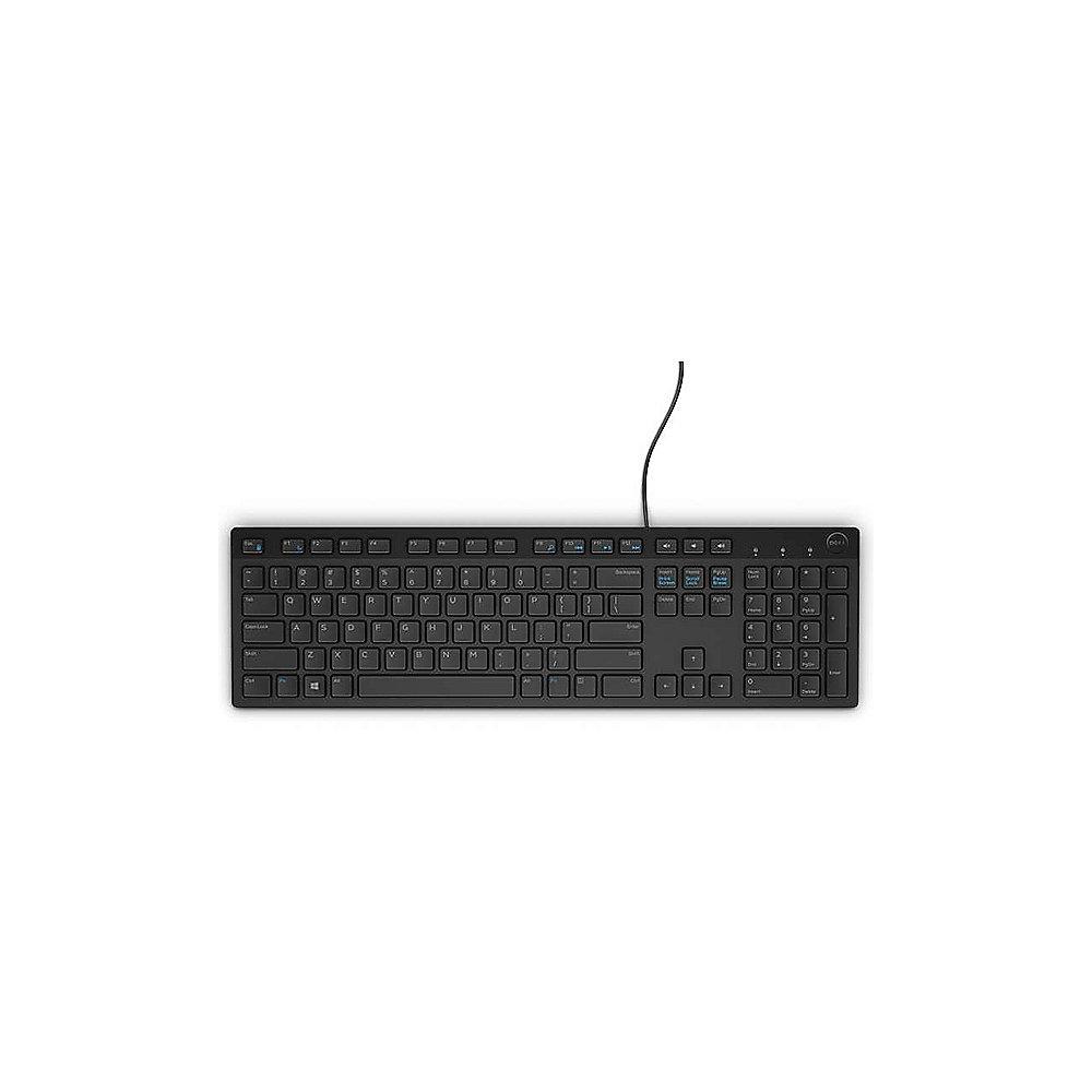 Dell KB216 Multimedia-Tastatur Deutsch Schwarz (580-ADHE)