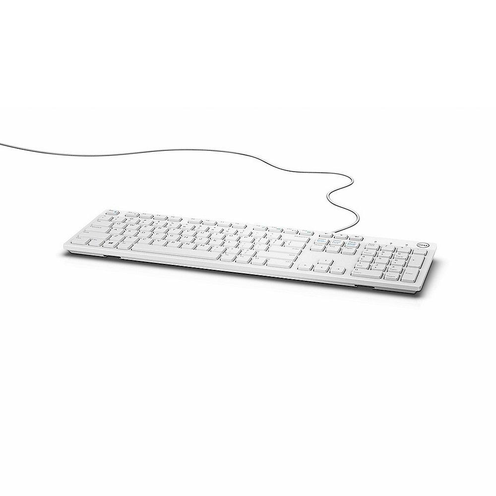 Dell KB216 Multimedia-Tastatur US International Weiß (580-ADGM)