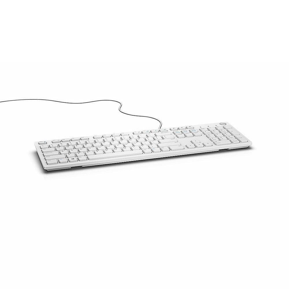 Dell KB216 Multimedia-Tastatur US International Weiß (580-ADGM)