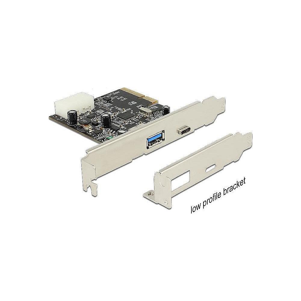 DeLOCK PCI Express Karte > 2x USB 3.1 Gen2 Typ C und A Buchsen, DeLOCK, PCI, Express, Karte, >, 2x, USB, 3.1, Gen2, Typ, C, A, Buchsen