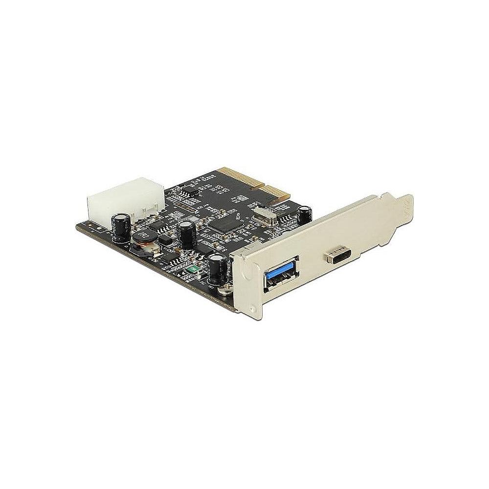 DeLOCK PCI Express Karte > 2x USB 3.1 Gen2 Typ C und A Buchsen