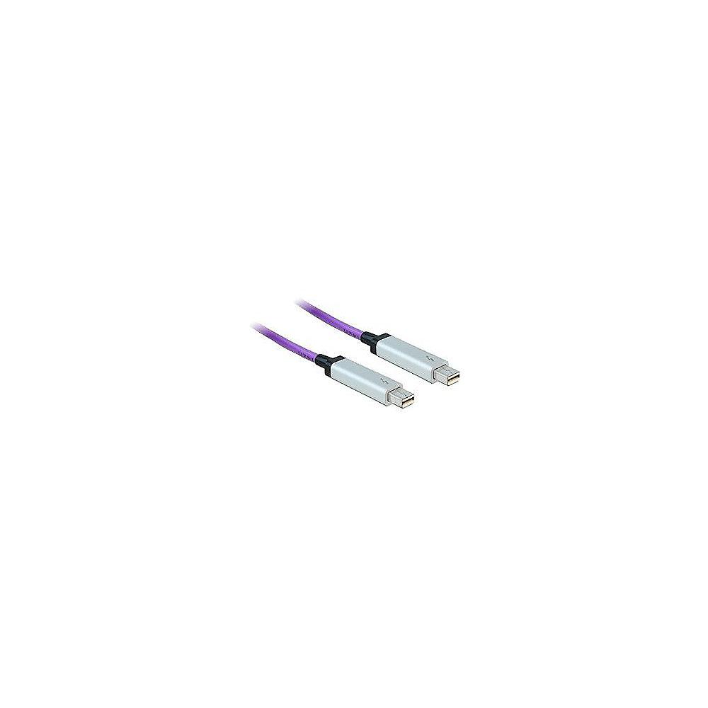 DeLOCK Thunderbolt 2 Kabel 30m aktiv St./St. violett, DeLOCK, Thunderbolt, 2, Kabel, 30m, aktiv, St./St., violett