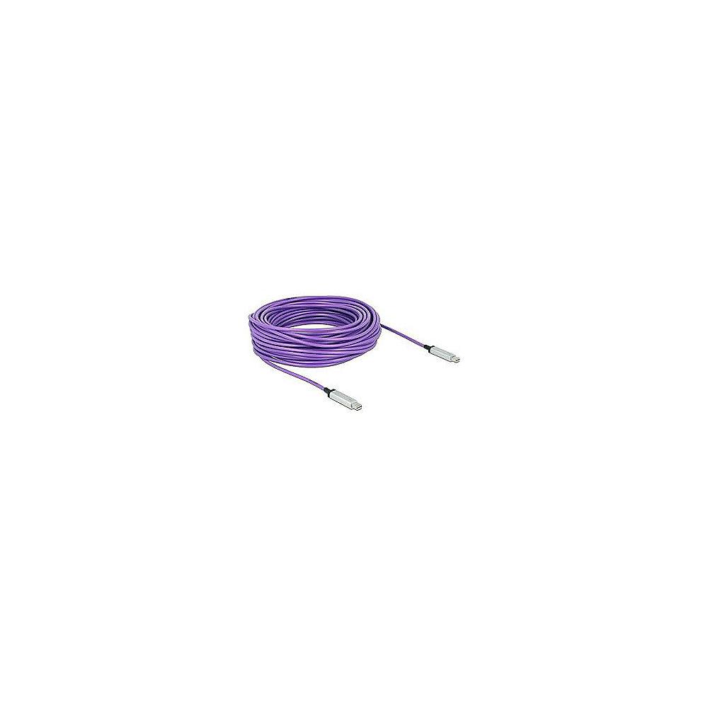 DeLOCK Thunderbolt 2 Kabel 30m aktiv St./St. violett, DeLOCK, Thunderbolt, 2, Kabel, 30m, aktiv, St./St., violett