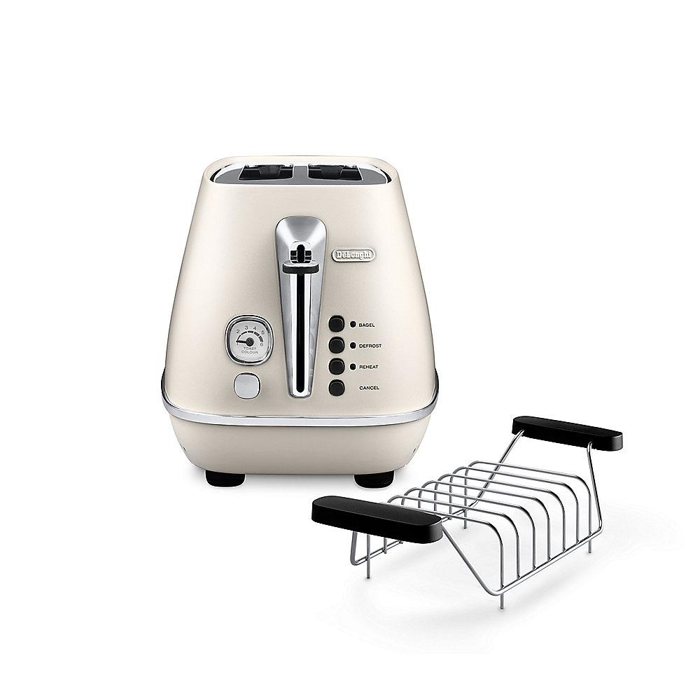 DeLonghi DISTINTA CTI 2103.W 2-Schlitz-Toaster Pure White