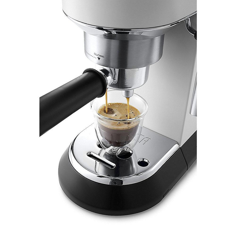 DeLonghi EC 685.W Dedica Style Siebträger Espressomaschine Weiß