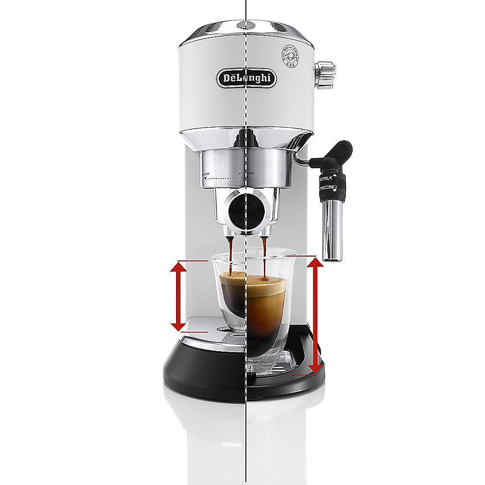 DeLonghi EC 685.W Dedica Style Siebträger Espressomaschine Weiß