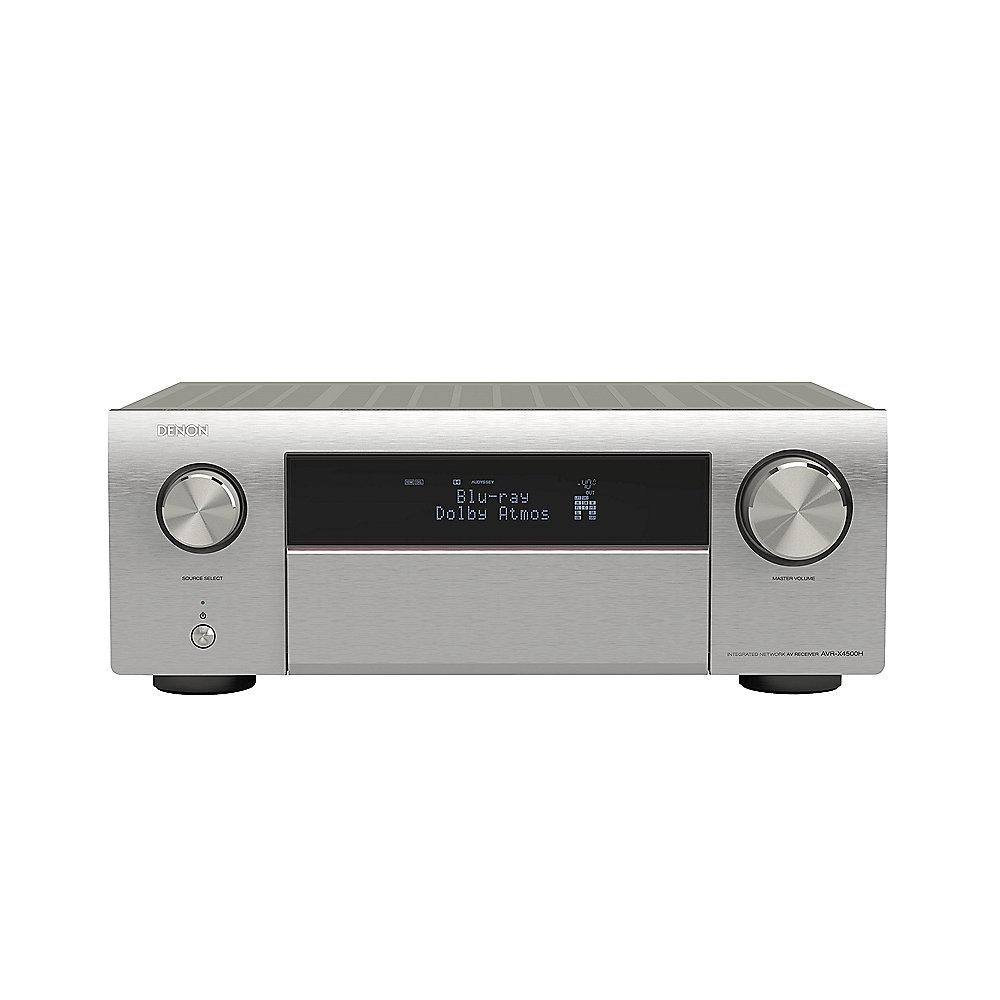 Denon AVR-X4500H 9.2 AV-Receiver WLAN Dolby Atmos Auro-3D ready HEOS, silber