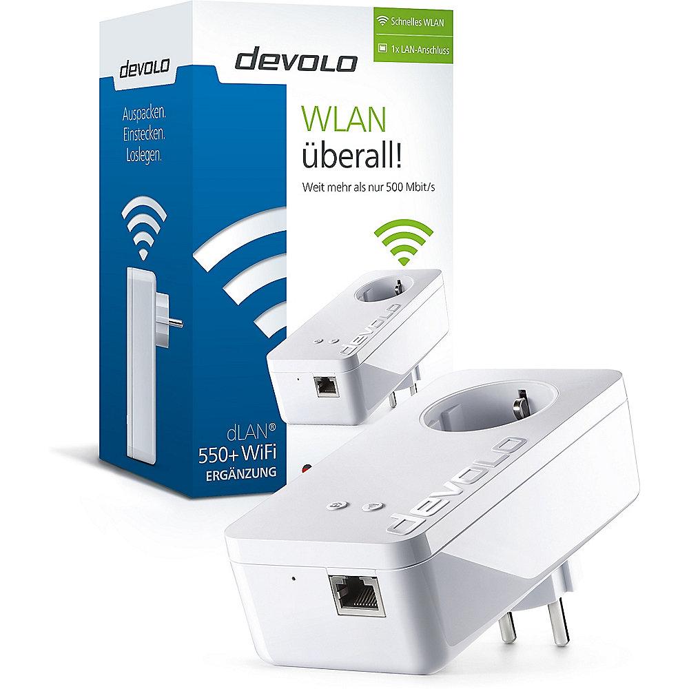 devolo dLAN 550  WiFi (500Mbit, Powerline   WLAN, 1xLAN, WLAN, Steckdose), devolo, dLAN, 550, WiFi, 500Mbit, Powerline, , WLAN, 1xLAN, WLAN, Steckdose,