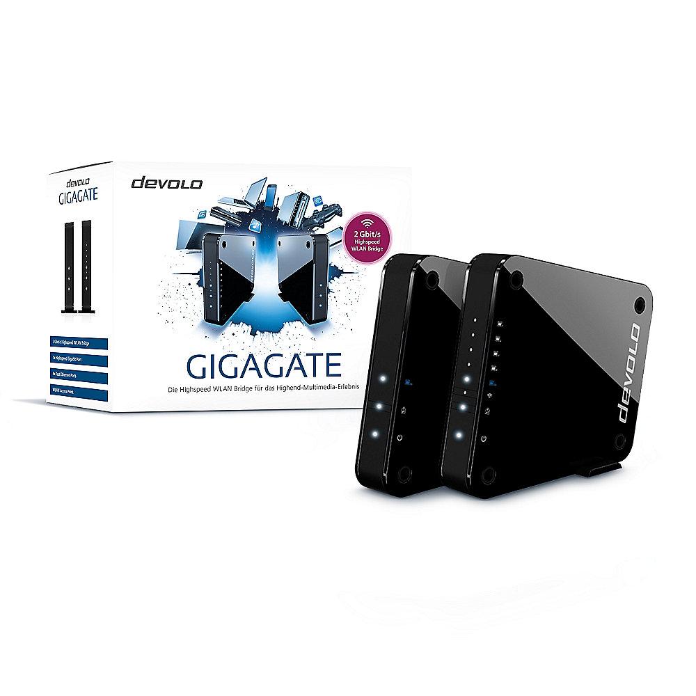 Devolo GigaGate Starter Kit (2000Mbit/s, WiFi ac Bridge, 2 Adapter, WLAN AP), Devolo, GigaGate, Starter, Kit, 2000Mbit/s, WiFi, ac, Bridge, 2, Adapter, WLAN, AP,